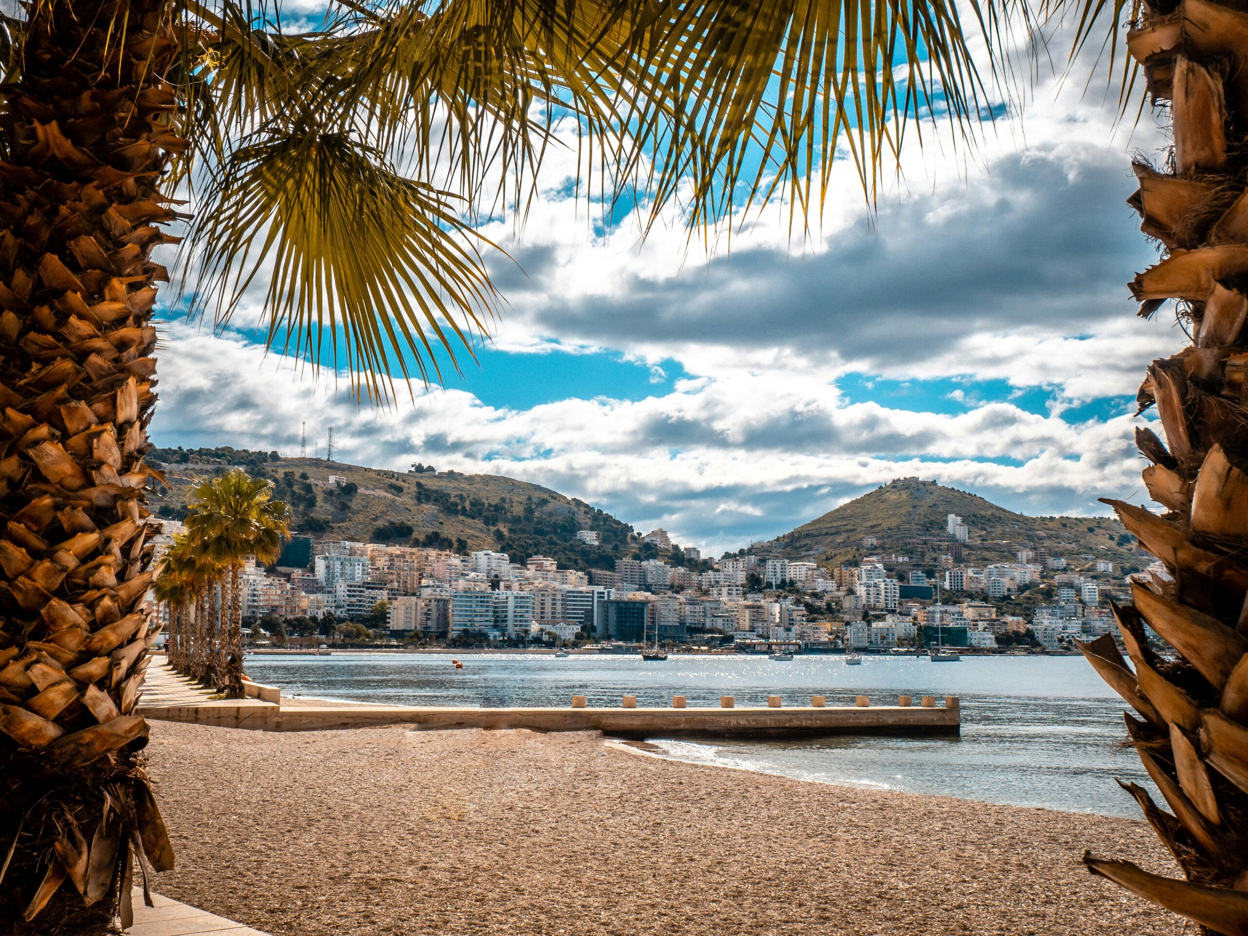 A Beach in Saranda, coastal albania